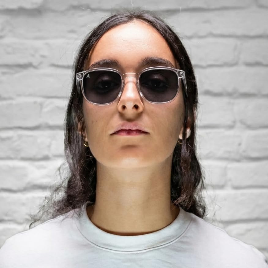 Small Simple UV DIMONT Transparent Gloss [Alpina] Sunglasses, Size, UV400, Lightweight, Design, Spring-Loaded Temples, Protection, Stylish, Driving,