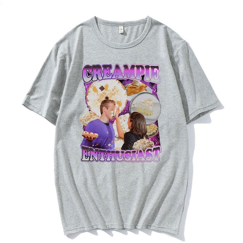 Funny Creampie Enthusiast Meme T Shirt Summer Fashion Vintage Short Sleeve Tshirts Men Women 100 Cotton Oversized Tshirt Tops