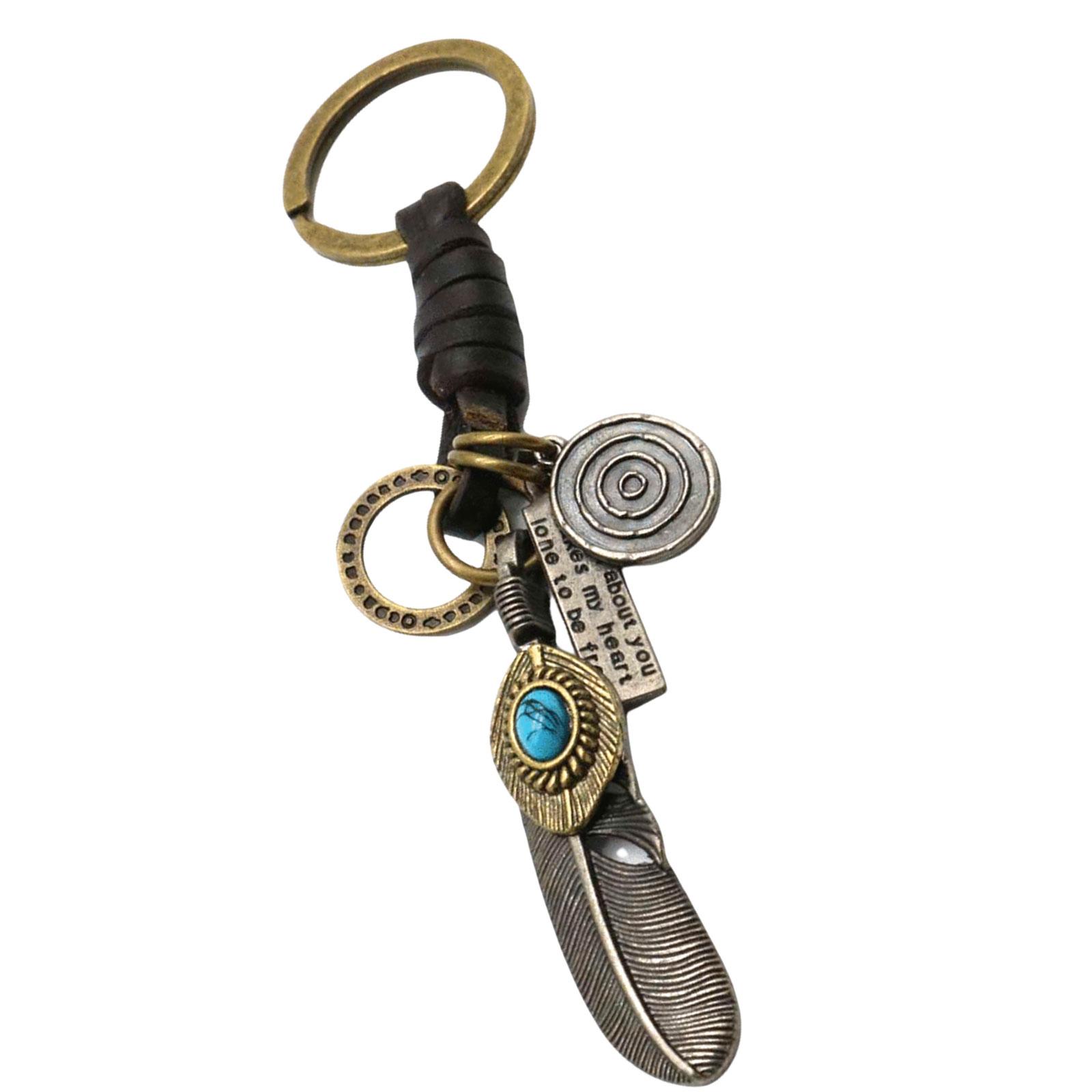 

Unique Feather Key Rings Handmade Feather Keychain Metal Key Holder Elegant Key Accessory Suitable for Bags and Keys