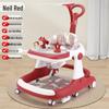 Adjustable Multifunctional Baby Walker for 6-18 Months - Anti-Rollover Design for Boys and Girls