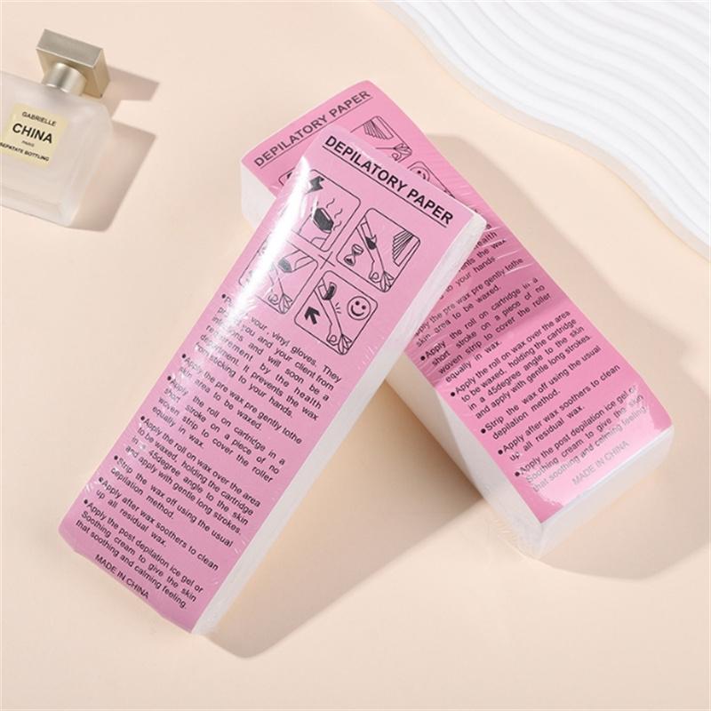 100/200/500PCS Women Men Hair Removal Wax Paper Nonwoven High Quality Body Leg Arm Hair Removal Epilator Wax Strip Paper Roll