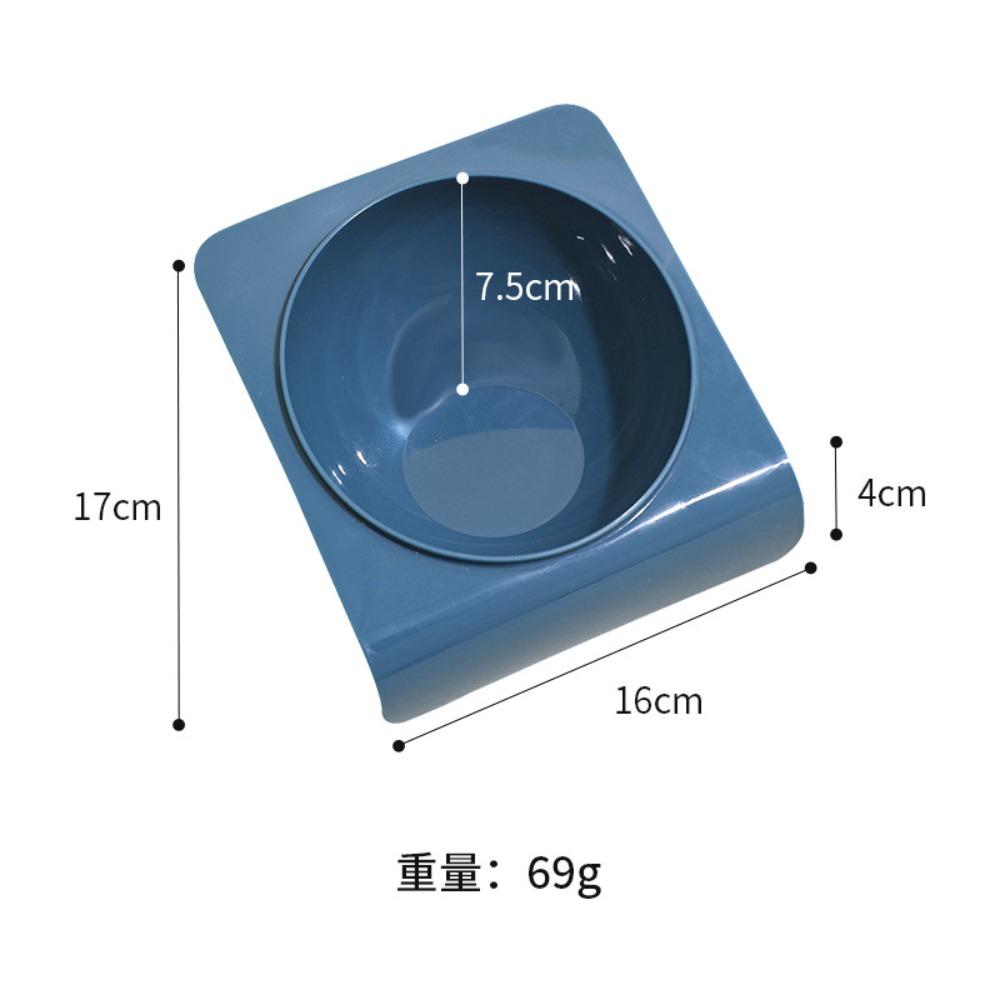 Pipitao's Original Tilted Pet Bowl Against the Wall, Creative Neck Protection Dog Basin, Anti-knock Fixed On the Skirting Line Cat Bowl