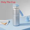 Gradient Pink Thermal Travel Mug With Carrying Rope For Outdoor And Home Use