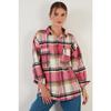 Plaid Oversize Double Pocket Winter Lumberjack Shirt 42190473