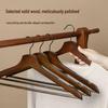 JIMJDO Solid Wood Non-Slip Hangers (10-Pack)