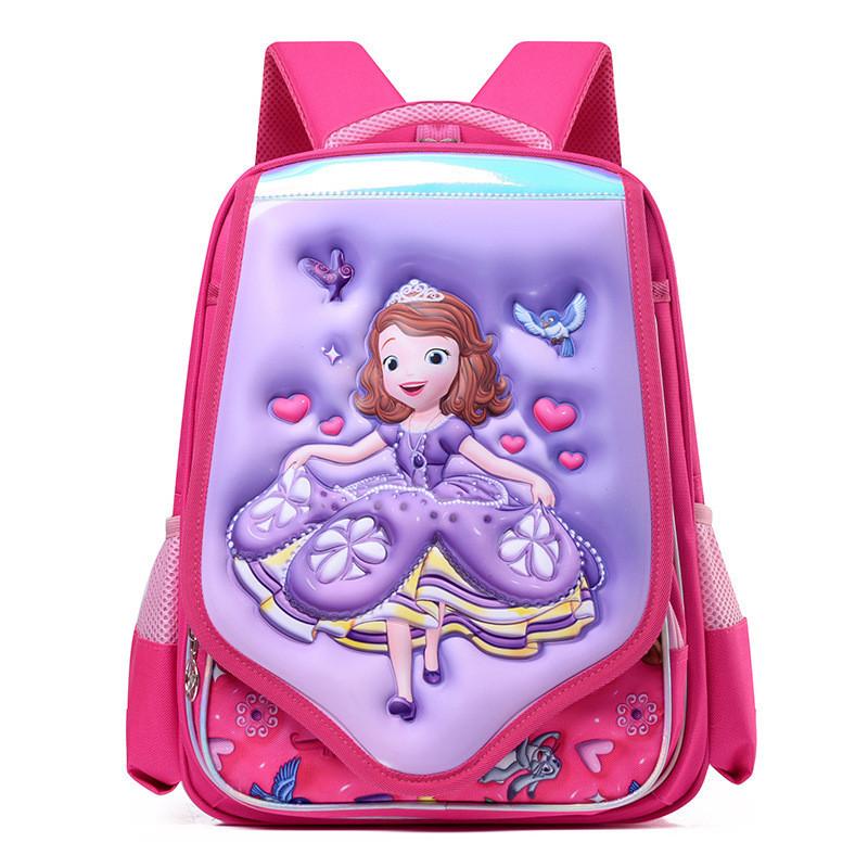 Cute And Durable Oxford Cloth Kids Backpack With Spine Protection For Boys And Girls