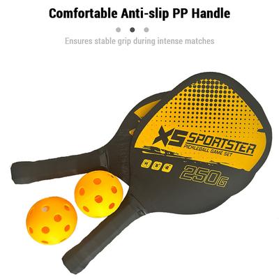 Ensemble de 2 raquettes de pickleball en bois avec 4 balles et sac de transport