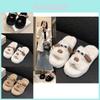 Adorable Cartoon Dog Plush Slippers For Women Summer Comfortable Thick Sole Homewear