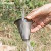 Boundless Voyage Titanium Coffee Dripper, Conical Mesh Filter, Paperless, 1-2 Cup Capacity, Foldable Holder, Lightweight, Rustproof, Compact, Reusable