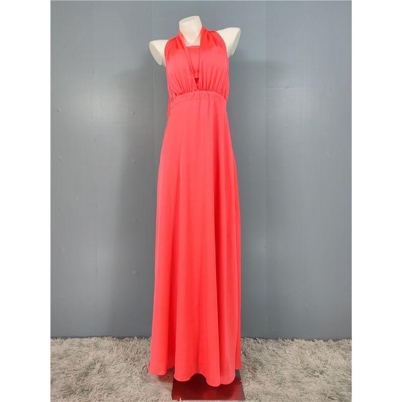 

Export O Home Chest Wrap Strap Elegant Elegance White Watermelon Red Summer Island Holiday Swing Special Dress Watermelon red L