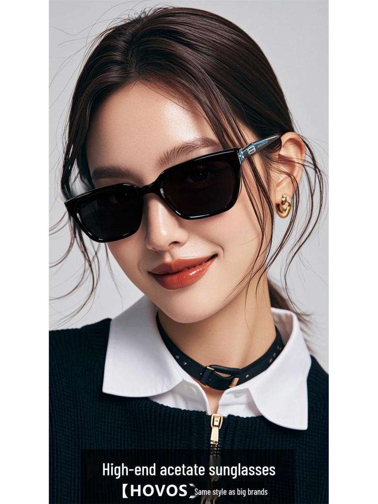 2024 GM Sunglasses: High-End Unisex Square Acetate, Anti-UV Fashion