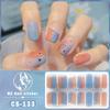 CS Waterproof No-Cure Gel Nail Wraps, Full Cover Contrast Color Tiger Head Pattern Nail Stickers, Nail Patch Films