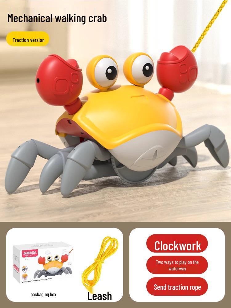 Gesture-Controlled Luminous Crawling Crab Toy with Music