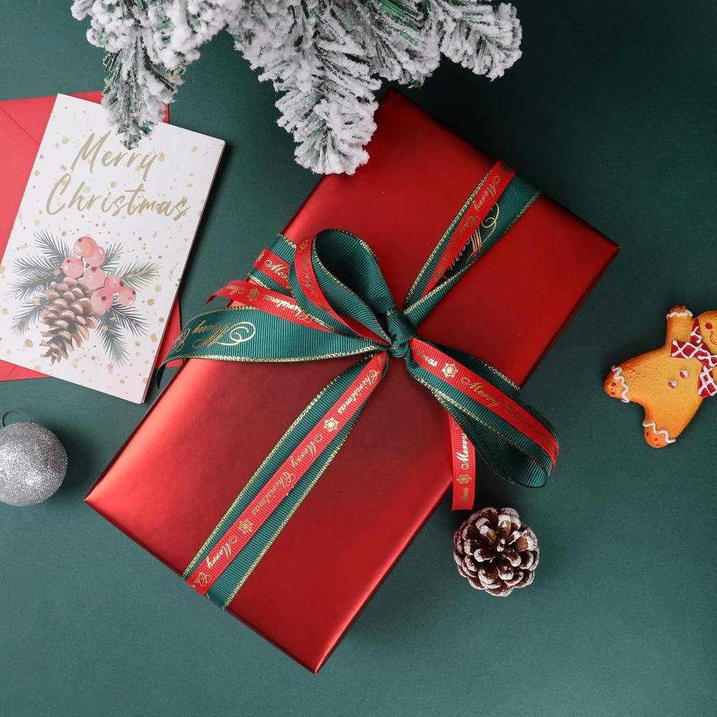 Matte Metallic Red Wrapping Paper (1pc, 43cm), Solid Color Gift Wrap for Parties & DIY Flower Bouquets