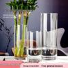 Stor Transparent Fauxglas Cylinder Vas för Blomsterarrangemang