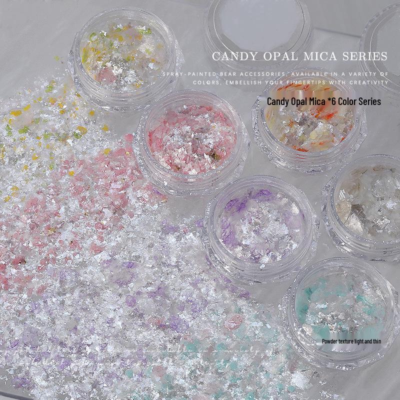 

Nail Art Mixed Glitter & Opal Mica Irregular Sequins Decor