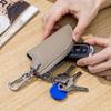 New Zipper Key Bag Men's First Layer Cowhide Waist Hanging Car Key Cover Multifunctional Home Keychain