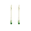 Antique Beaded Long Fringed Earrings, Chinese Hanfu Accessories, Flower Fan Bow Earrings.