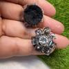 5pcs Square Cube Beaded Flower Appliques Patches DIY Craft Ornaments Sew On Clothes Shoe Patch Brooch Decor Supplies