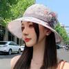 Spring Summer Cotton Sun Hat For Moms With Wide Brim And Breathable Design For Outdoor Activities