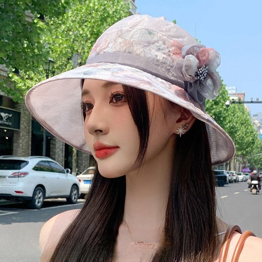 Spring Summer Cotton Sun Hat For Moms With Wide Brim And Breathable Design For Outdoor Activities