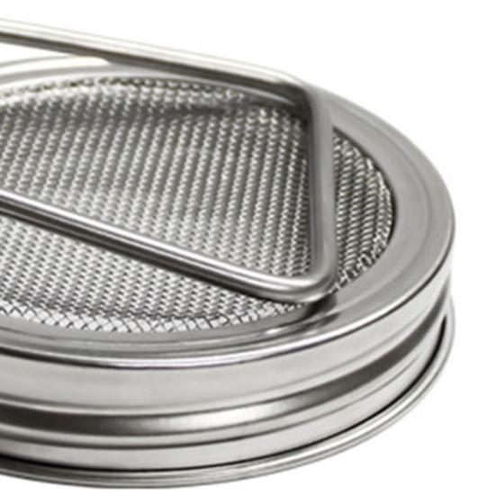 1/2 ks 86MM Nerezová víčko na klíčení pro zavařovací sklenici Víčko pro pěstování fazolových klíčků Klíčení rostlin mungo Širokohrdlá sklenice Sítko Síťované víko