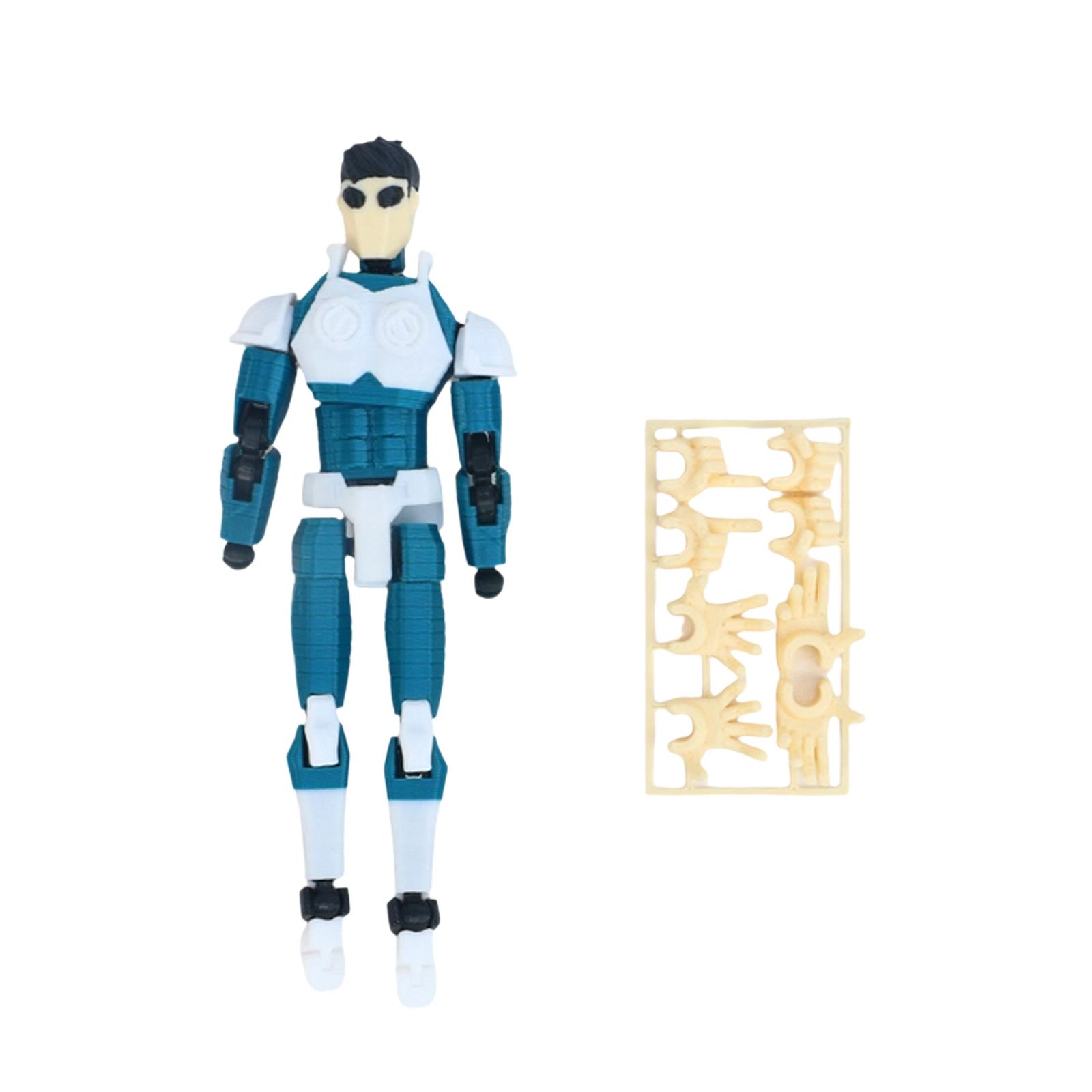 3D Printed Figurine With Three Pairs Of Gestures