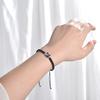 Natural Moonstone Obsidian Bracelet Unique Design Cat Charm Bangle Handwoven Wrist Link Chain Party Accessories for Girl