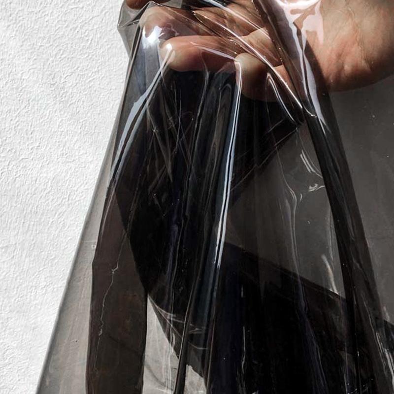 50x137cm Semi-transparent TPU Fabric Matte Waterproof Film Designer Fabric for DIY Sewing Dress Clothes Raincoat Bag Decor