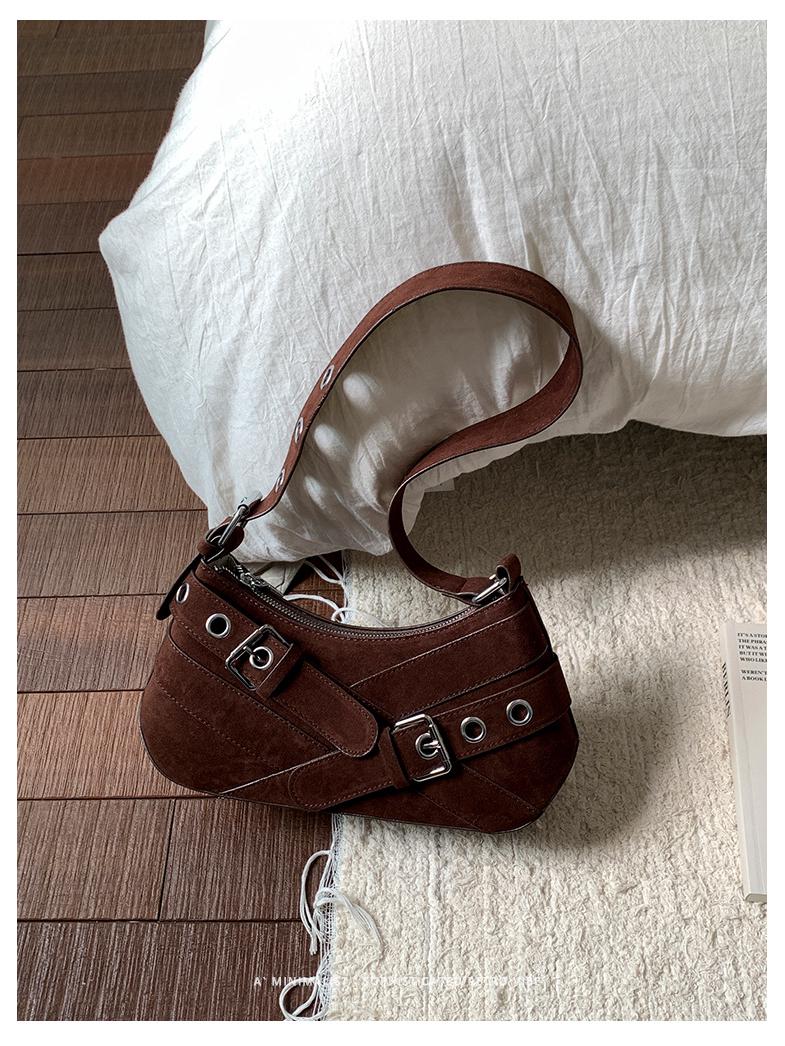 

Универсальная ретро мотоциклетная сумка - Модная сумка на одно плечо и подмышку для женщин на осень/зиму кофейный