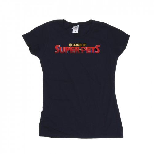 

DC Comics Womens/Ladies DC Comics DC League Of Super-Pets Movie Logo Cotton T-Shirt XXL білий