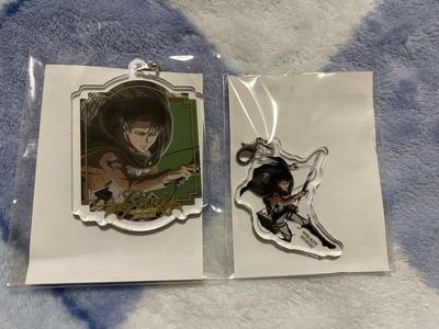 [USED] Attack On Titan: Attack On Memory B Prize Acrylic Charm Keychain Levi