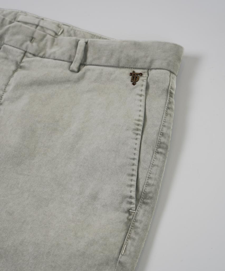 BIRBANTE Sondrio Stretch Satin Pants - Light Grey