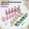 5pcs/set Aurora Butterfly Magnetic Nail Tip Display Stand For Manicure Press-On Nails Training Gel Nail Polish Nail Tip Display