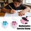 Matematisk Rullestempel Sett 4 i 1 Matematisk Øvelsesstempel Addisjon Subtraksjon Multiplikasjon Divisjon Tilfeldig Stempel for Førskole Grunnskole Læring