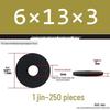 Blackened Thickened Metal Flat Washer Spacer, Round, M3-M42