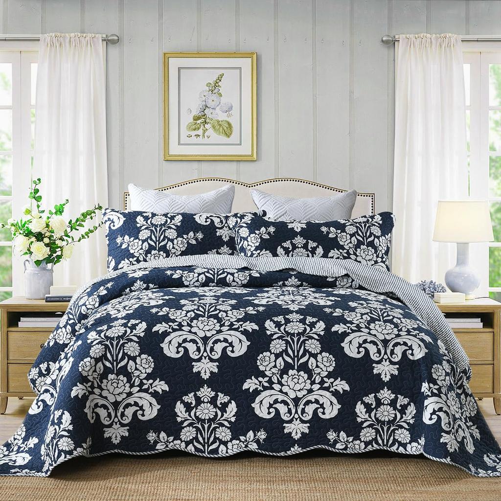 Paisley Comforter Set Queen Size,3 Piece Quilt Cover Boho Bedding Set Soft All Season 1 Comforter Cover 2 Pillow Shams Full Size