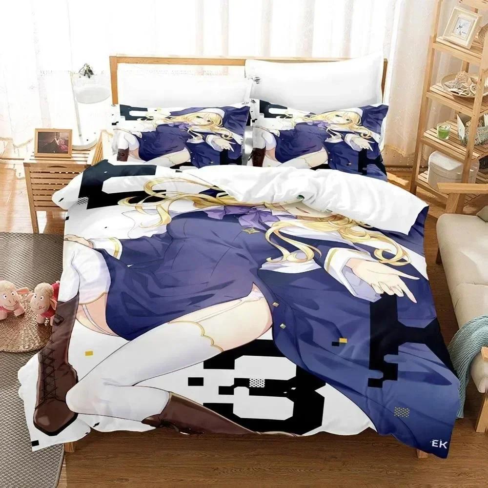 3D Print Anime Bed Sheet Set Engage Kiss Bedding Set Single Twin Full Queen King Size Bed Set Adult Kid Bedroom Duvet Cover Sets