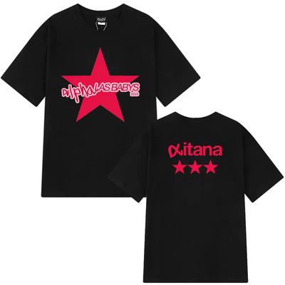 Sängerin Aitanas Print T-Shirts Herren Damen Ästhetik Kurzarm T-Shirt Baumwolle Mode Hip-Hop Locker O-Ausschnitt T-Shirts Fan-Geschenke