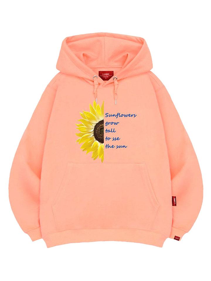 Half Sunflower Hoodie Unisex Big Size M~4Xl (Type A)