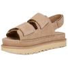 UGG Golden Family Two-Layer Cowhide Open-Toe Fashion Slide Sandals Women Sandals 1141493-SAN