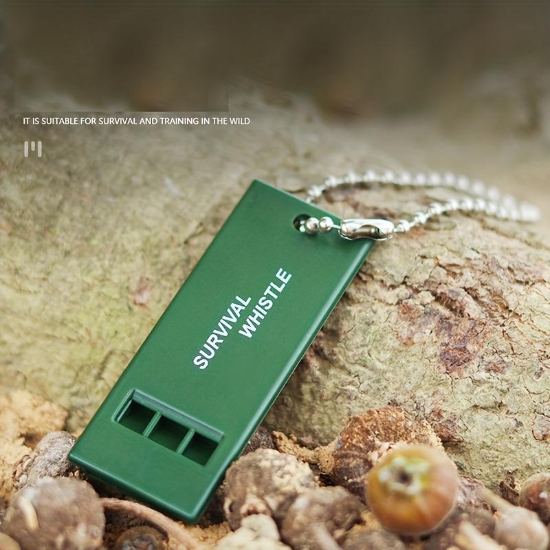 

2Pcs Three-Frequency Outdoor Survival Whistle, High-Pitch Emergency Whistle for Hiking Camping, Referee & Student Safety Gear светло-зеленый
