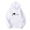 Spring Autumn Men Women Classic Simple Heart Print Hoodie Sweatshirt Casual Long Sleeve Hip Hop Y2K Fleece Pullover Top