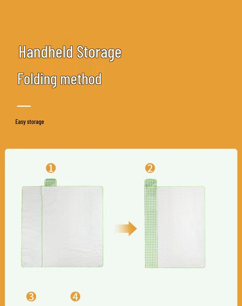 Thick Waterproof Outdoor Picnic Mat - Ideal for Spring Outings, Beach Trips, and Camping