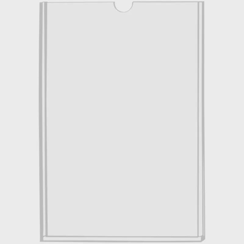 Akrylowy dwuwarstwowy uchwyt na karty A4/A5 i stojak ekspozycyjny z przezroczystą ramką na zdjęcia