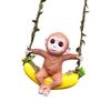 Monkey Container Accessories Resin Decors Monkey Sculpture Planter Pots Hangers for Plant Lover and Children