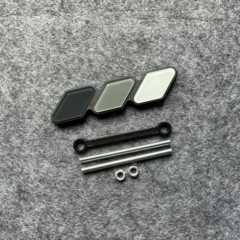 Tre-farget 3-gitter-emblem for Toyota for Tacoma 4Runner Tundra Highlande Modifisert dekorativ stripe av luftinntaksgitter