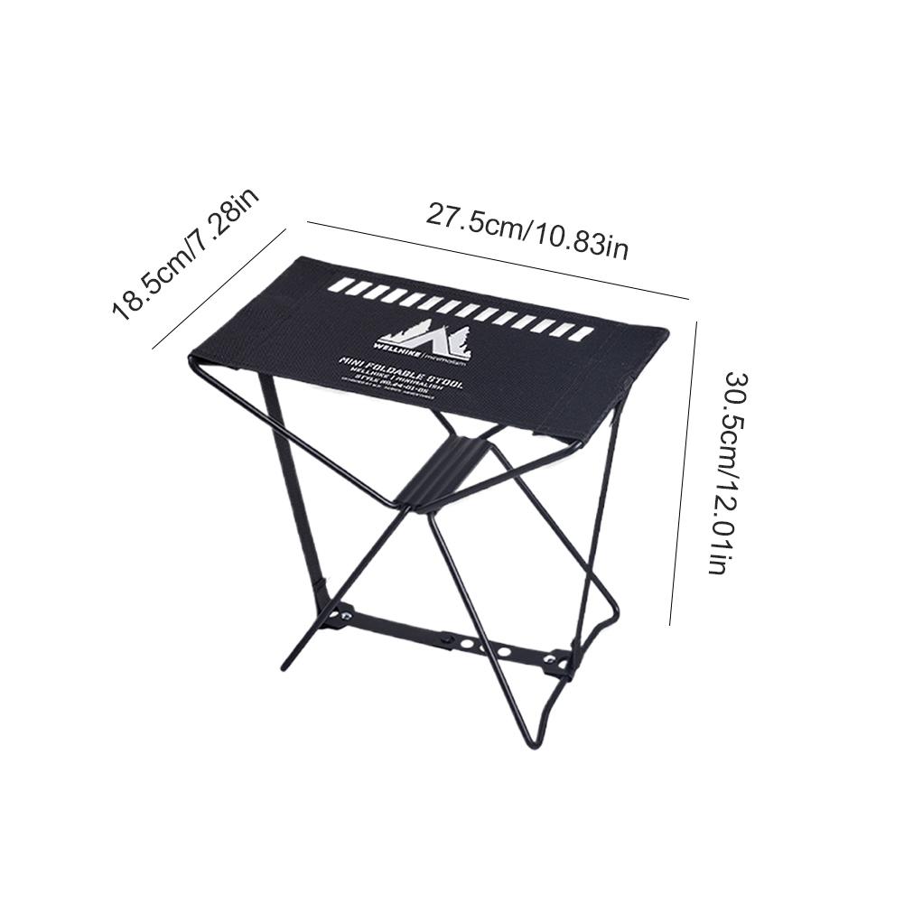 Portable Folding Stool Waterproof Outdoor Camping Stool High Load-Bearing Collapsible Travel Stool for Hiking Backpacking