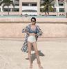 2023 Korean Twist Bikini: High Waist Color Block Two-Piece Swimwear for Women