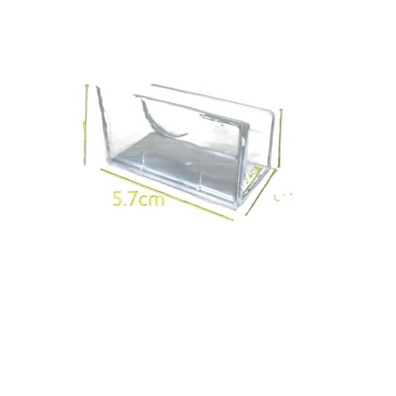 Transparent Plastic Cigarette Price Tag and Card Holder
